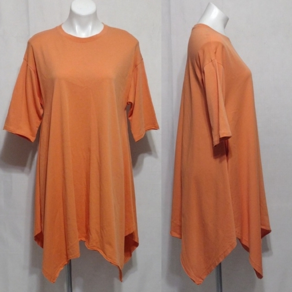 FP Beach Free People Kahana Oversized Asymmetrical Tunic Dress XS Boho Coastal